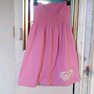 Roxy pink scrunch top